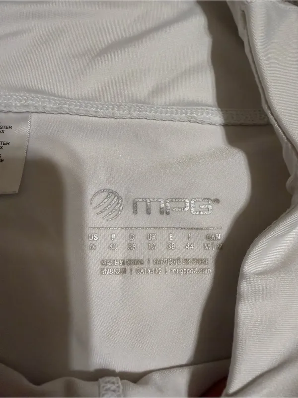 MPG White Pleated Tennis Skort Size M - Image 3