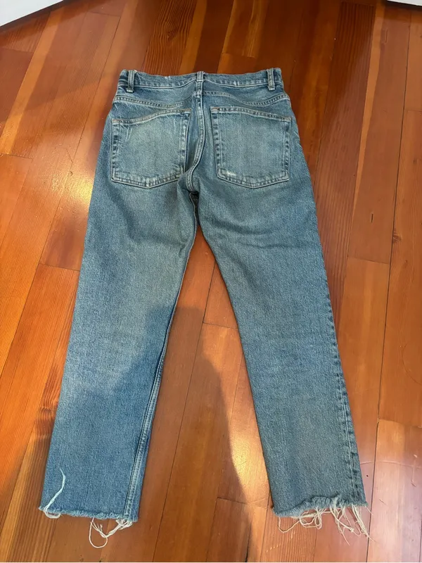 Zara Straight Leg Denim Jeans Size 0 - Image 4