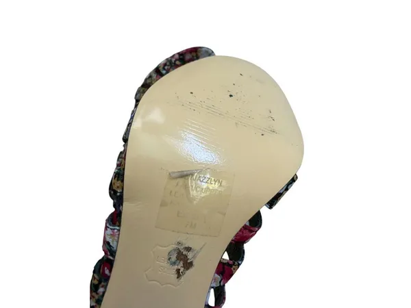 BANDOLINO Floral Peeptoe Slingback Heels Size 7 - Image 6