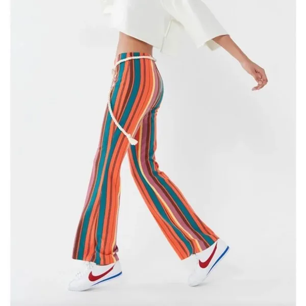 Urban Outfitters Bali Striped Low-Rise Flare Stretch Pant - Image 2