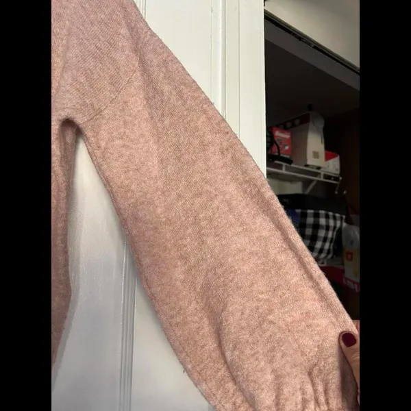 Madewell Gladwell Balloon Sleeve Pink Pullover Sweater size XXS - Image 3