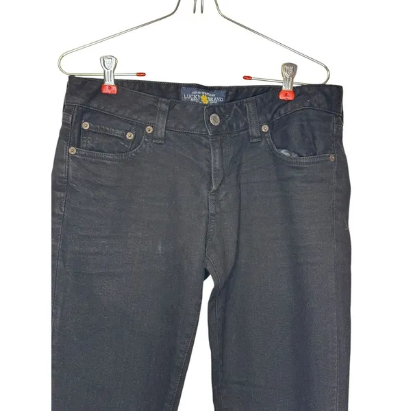 Lucky Brand Women's Jeans Lola Skinny Fit Mid-Rise Stretch Denim Black‎ Sz. 6/28 - Image 4
