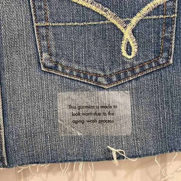 Bongo NWT  Distressed Rhinestone Denim Micro Mini Skirt - Image 5