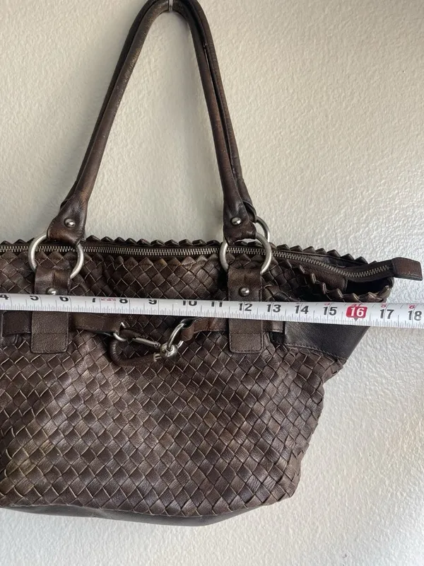 Nuovedive Leather Brown Handbag Shoulder Women’s Made in Italy - Image 6