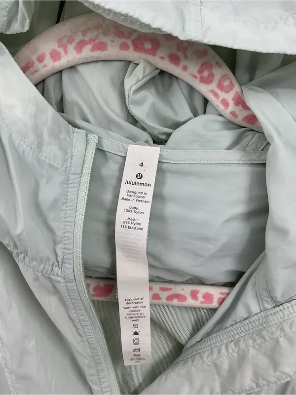 lululemon athletica Light Gray Hooded Utility Jacket 1088 - Image 3