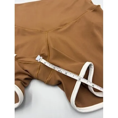 OFFLINE by Aerie Real Me Shortie S Brown‎ High Rise 3" Inseam Retro Piping NWT - Image 3