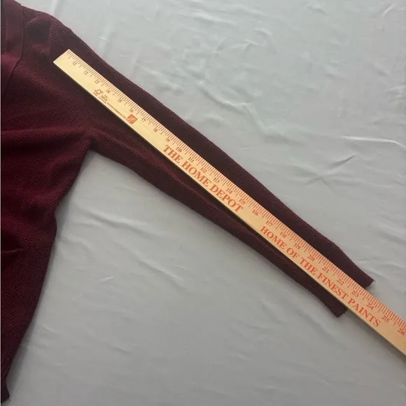 Madewell Women Burgundy Red‎ V-Neck Button Front Cardigan Sweater Size S - Image 4