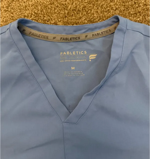Fabletics Ceil Blue Scrub Top - Image 2