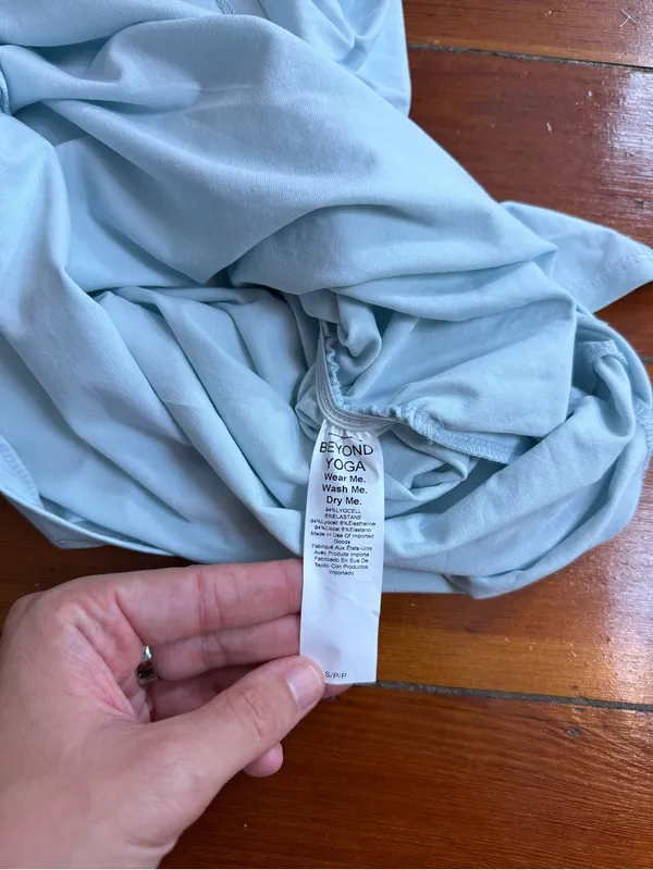Beyond Yoga Fit The Mood Bodycon Ruched Midi Dress Light Blue Sz S 🧡🍄 - Image 10