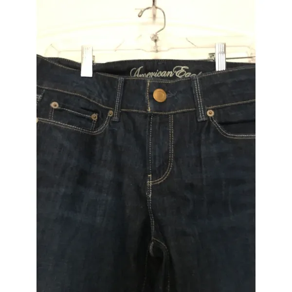 American Eagle Women's Blue Denim Jeans Pockets Size 6 - Image 3