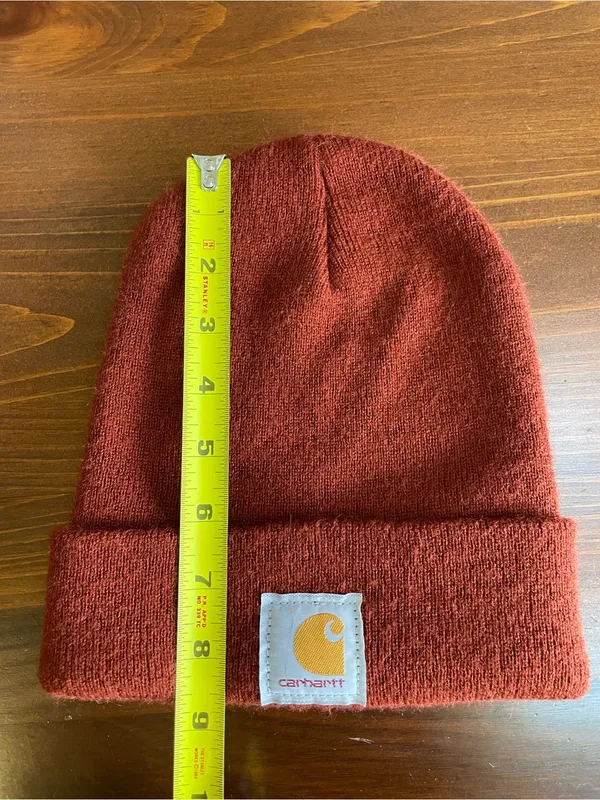 Carhartt Burnt Orange Ribbed Cuffed Beanie - Image 5