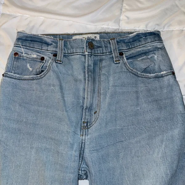 Abercrombie & Fitch Ankle Straight Ultra High Rise Curve Love Jeans 26/2S - Image 3