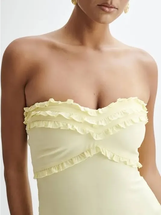 Meshki Olivette Strapless Chiffon Maxi Dress - Image 2