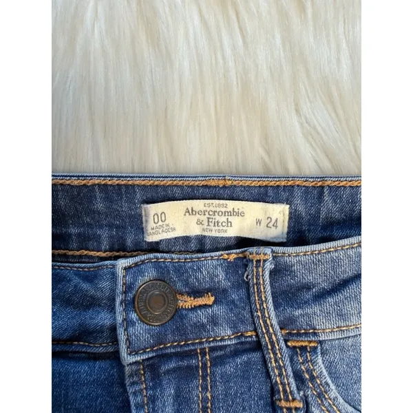 Abercrombie Distressed Y2K Denim Cut Offs - Image 3