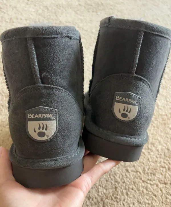 BEARPAW Dark Grey Boots - Image 3