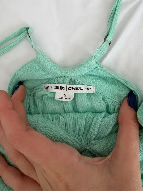 O'Neill Mint Green Strapless-Look Summer Dress - Image 2