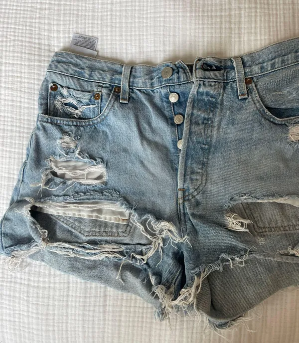 Levi's 501 Denim Shorts - Image 4