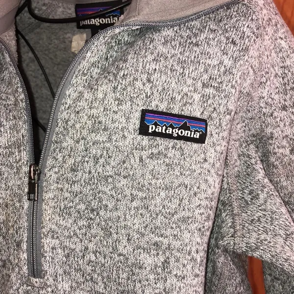 Patagonia Better Sweater Quarter-Zip Fleece Pullover - Women's 1/4 zip sweatshirt gray top - Image 6