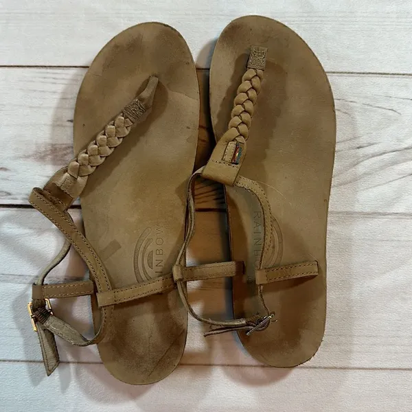 Rainbow Sandals Braided T Strap Size XL - Image 3