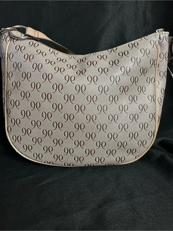 Nine West Women’s Floral Accent Beige Shoulder Bag - Image 2
