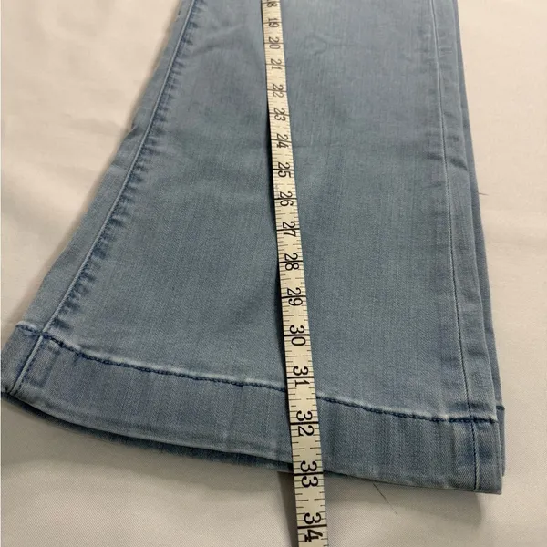 7 For All Mankind Sky Blue Boot Cut Jeans - Image 5