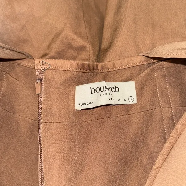 NWOT House of CB Mayara Structured Corset Mini Dress Mocha Brown Sz XL PLUS CUP - Image 7