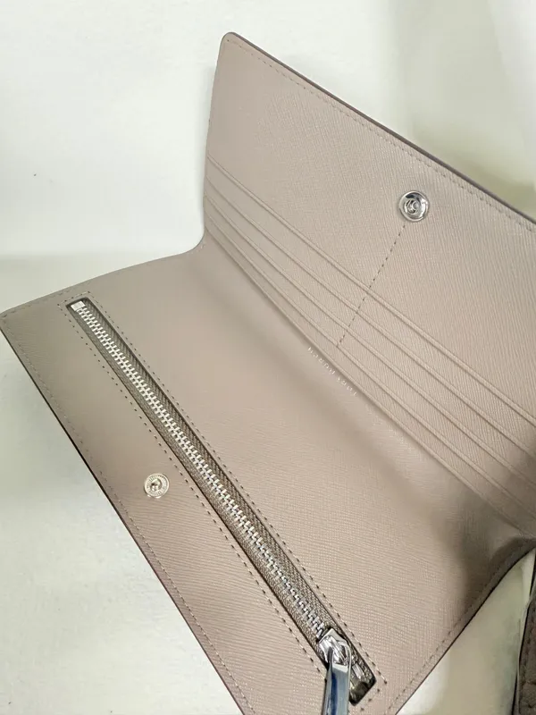 Tory Burch 78609 Emerson Slim Wristlet Envelope Wallet gray - Image 3