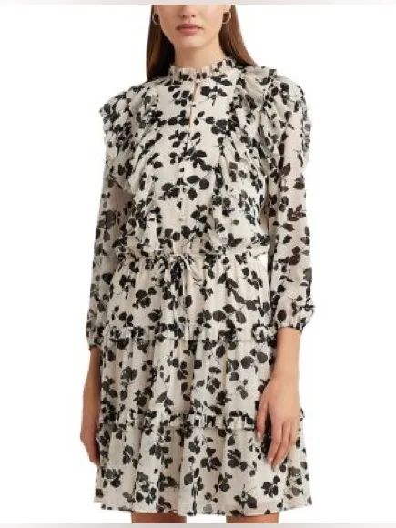 Lauren Ralph Lauren Floral Ruffle Trim Dress - Image 2