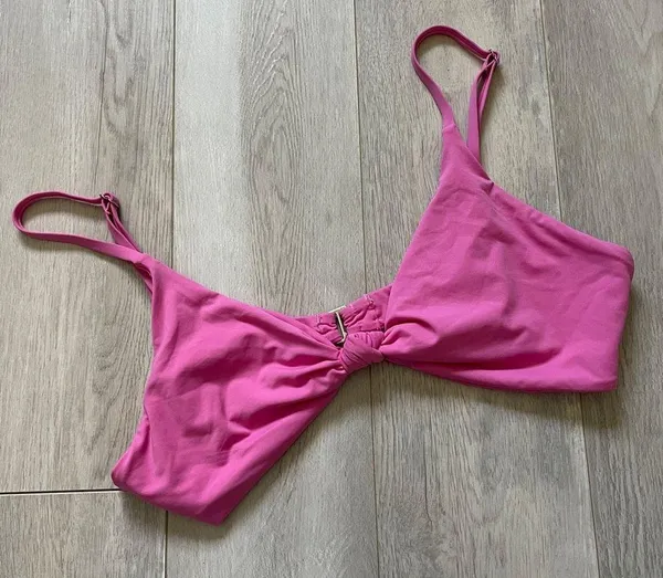 Dippin' Daisy's Bikini Top zen knotted triangle womens Pink (xlarge) bright swim - Image 3