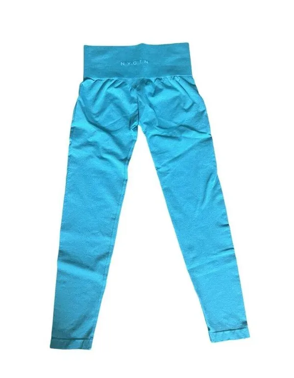 NVGTN Seamless Leggings Women’s Small Seafoam Green Full Length - Image 3