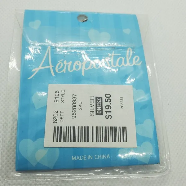 NWT Aeropostale Silver Plated Heart Necklace - Image 3
