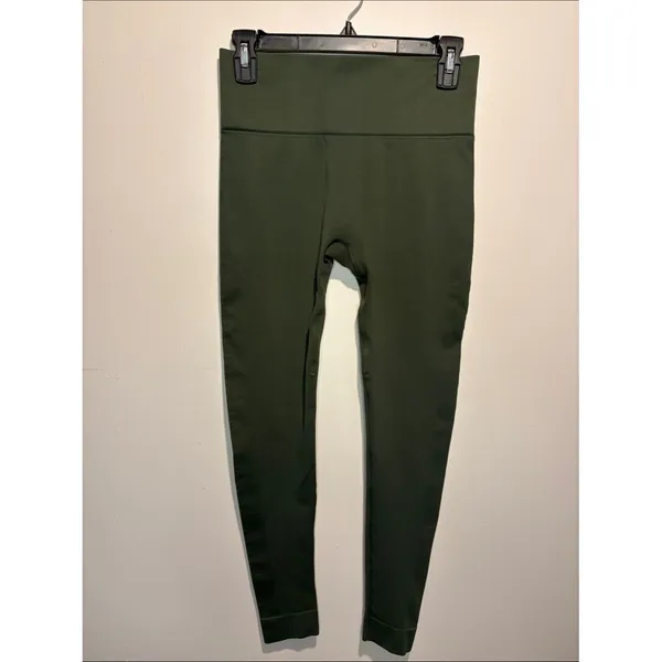 Set Active Sculptflex Green Vegas Leggings Smoothing Ribbed Sides Size M - Image 2