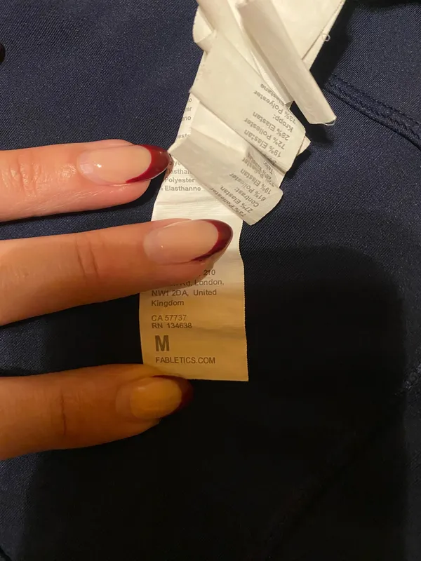 Fabletics Motion365+ Short Jumpsuit Navy 4” Size Medium - Image 3