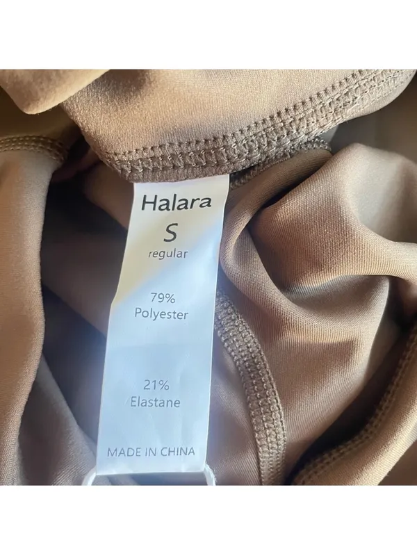 Halara Rosette Tie Wide Straight Yoga Pants Size Small Regular New - Image 2