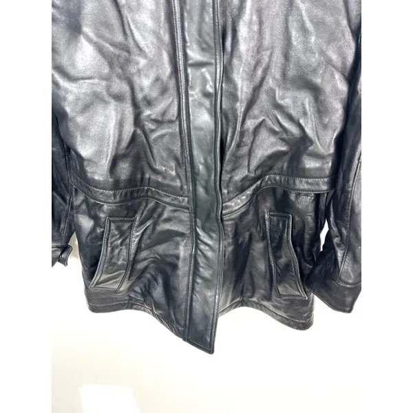 Cabelas leather‎ hooded jacket - Image 2