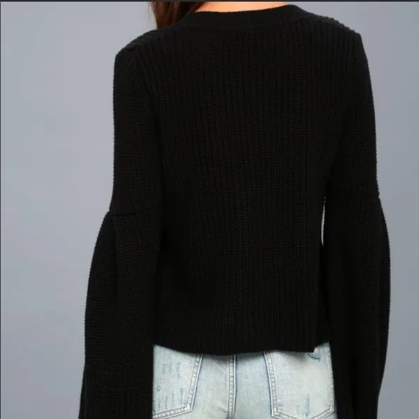 Free people damsel bell‎ sleeve sweater - Image 3