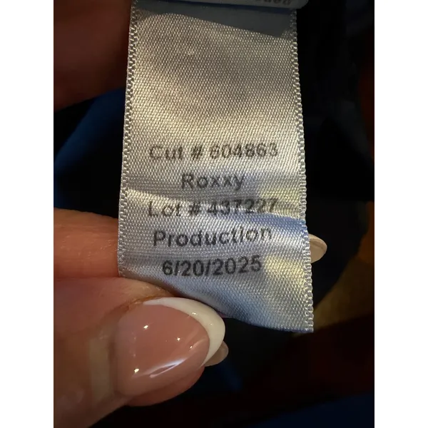 PJ Harlow Roxxy Satin Lounge Top Women Small Navy Blue Pajamas Silky Loungewear - Image 10