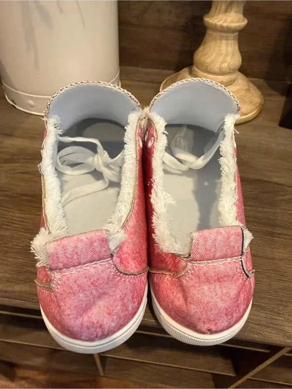 Pink Ombre Leopard Casual Sneakers Size 7 - Image 4