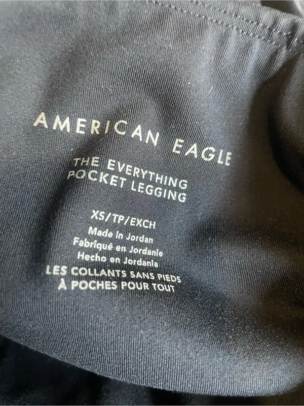 American Eagle Outfitters Black High-Waist Leggings - Image 2