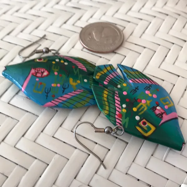 New vintage Hand painted wooden fish - Image 7