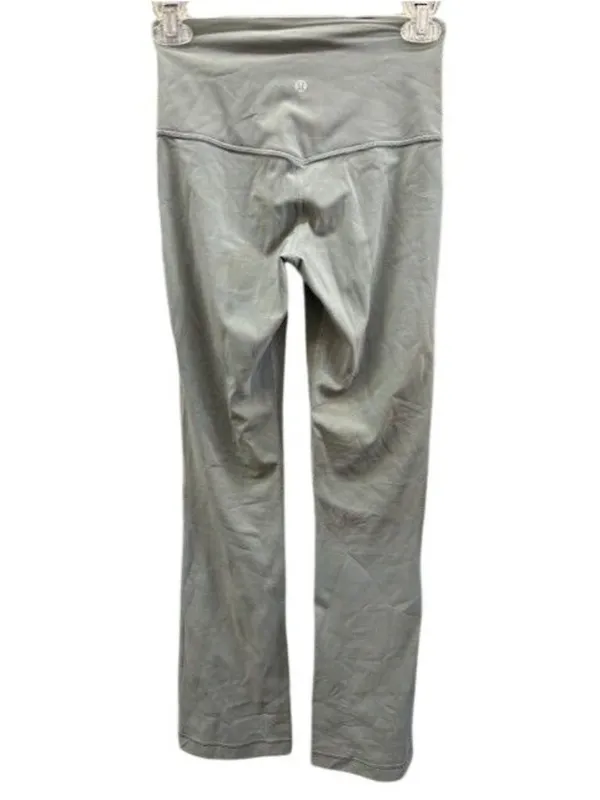 Lululemon Gray Full-Length Bootcut Yoga Pants Women's Size 4 High Waist‎ Stretch - Image 2