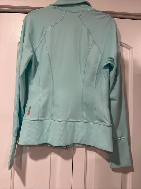 Zella Tiffany blue Full-Zip‎ athletic  Jacket small - Image 5