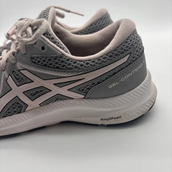 Asics Gel-Contend 7 Womens Running Shoes Grey Pink Sneakers Size 8 - Image 5
