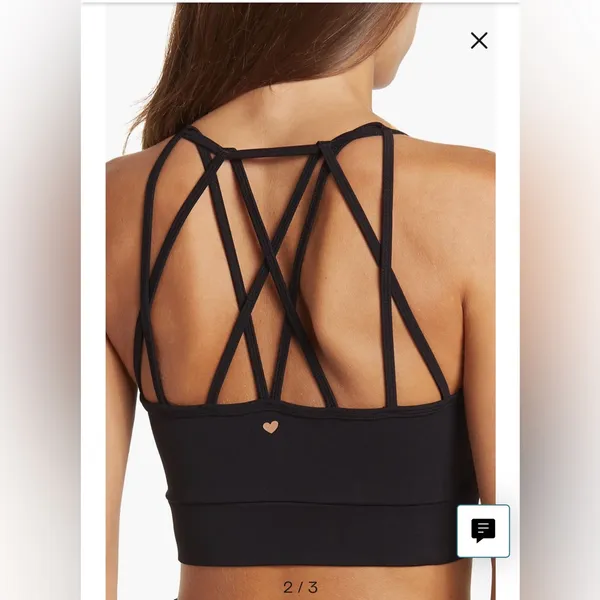 Electric Yoga Black Love Sports Bra - Image 2