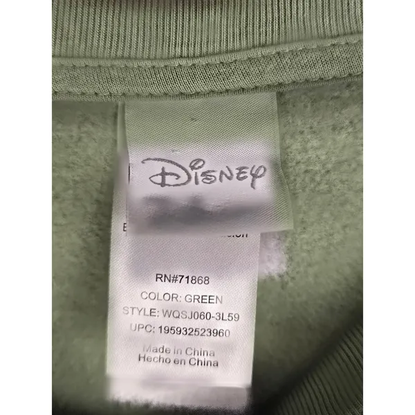 Disney Womens Green Embroidered 101 Dalmatians‎ London England Sweatshirt Small - Image 3