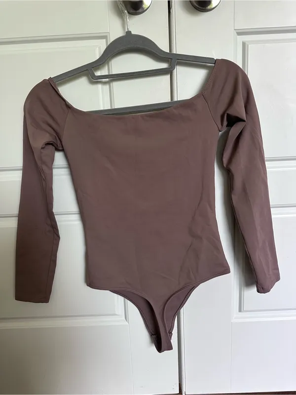 Babaton Chocolate Bodysuit Brown - Image 2