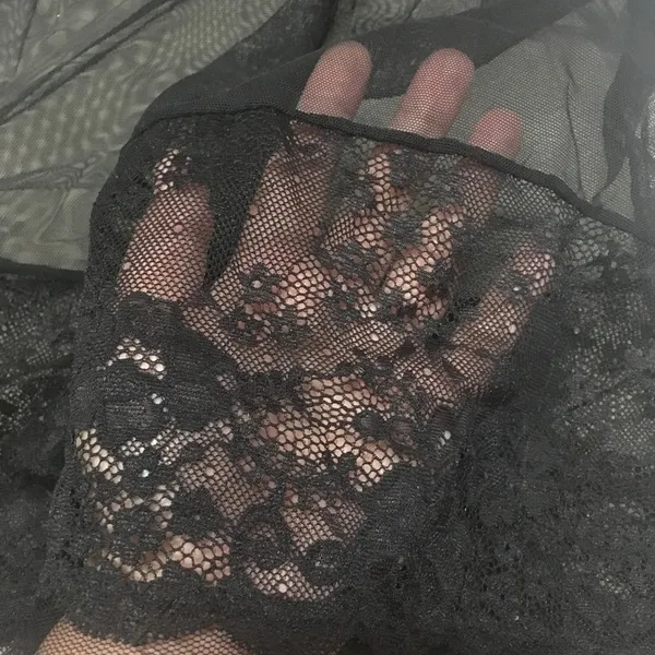 Victoria's Secret Black Lace Mesh Lingerie S - Image 6