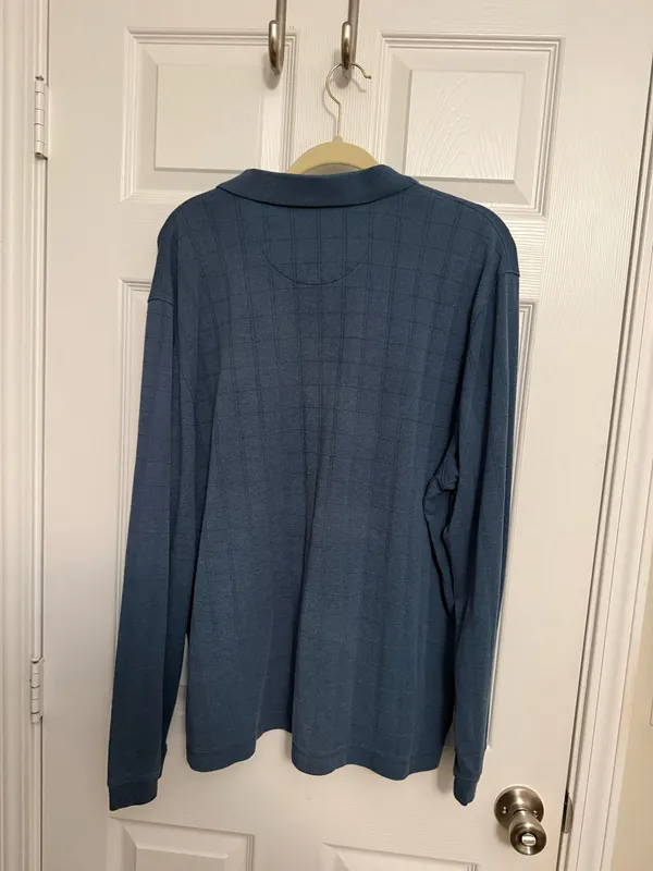 Van Heusen Long Sleeve Pullover 1/4 Button Size XXL - Image 3