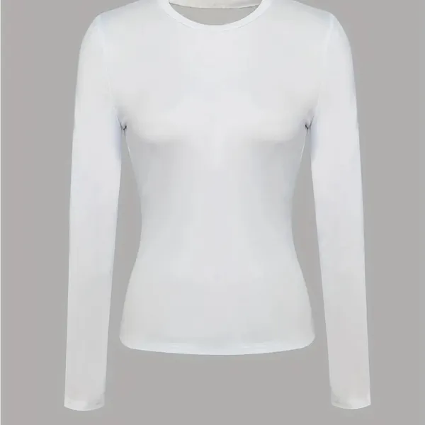 NWOT Women's Long Sleeve Athletic Crew Neck lightweight Shirt Great For Exercise - Image 4