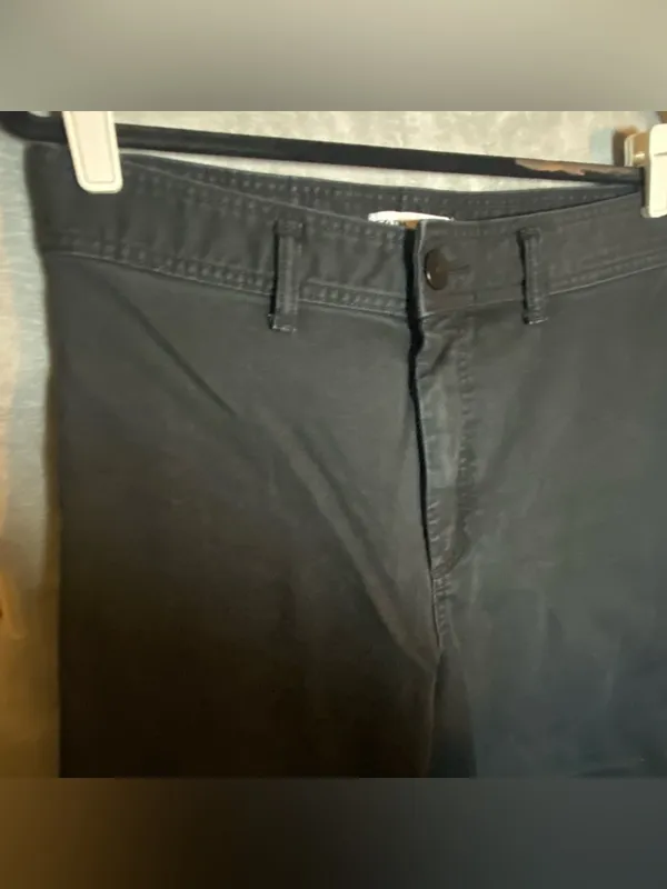 Zara Black High Waisted Career‎ Modest capsule Wide Leg Black Pants Normcore 10 - Image 7
